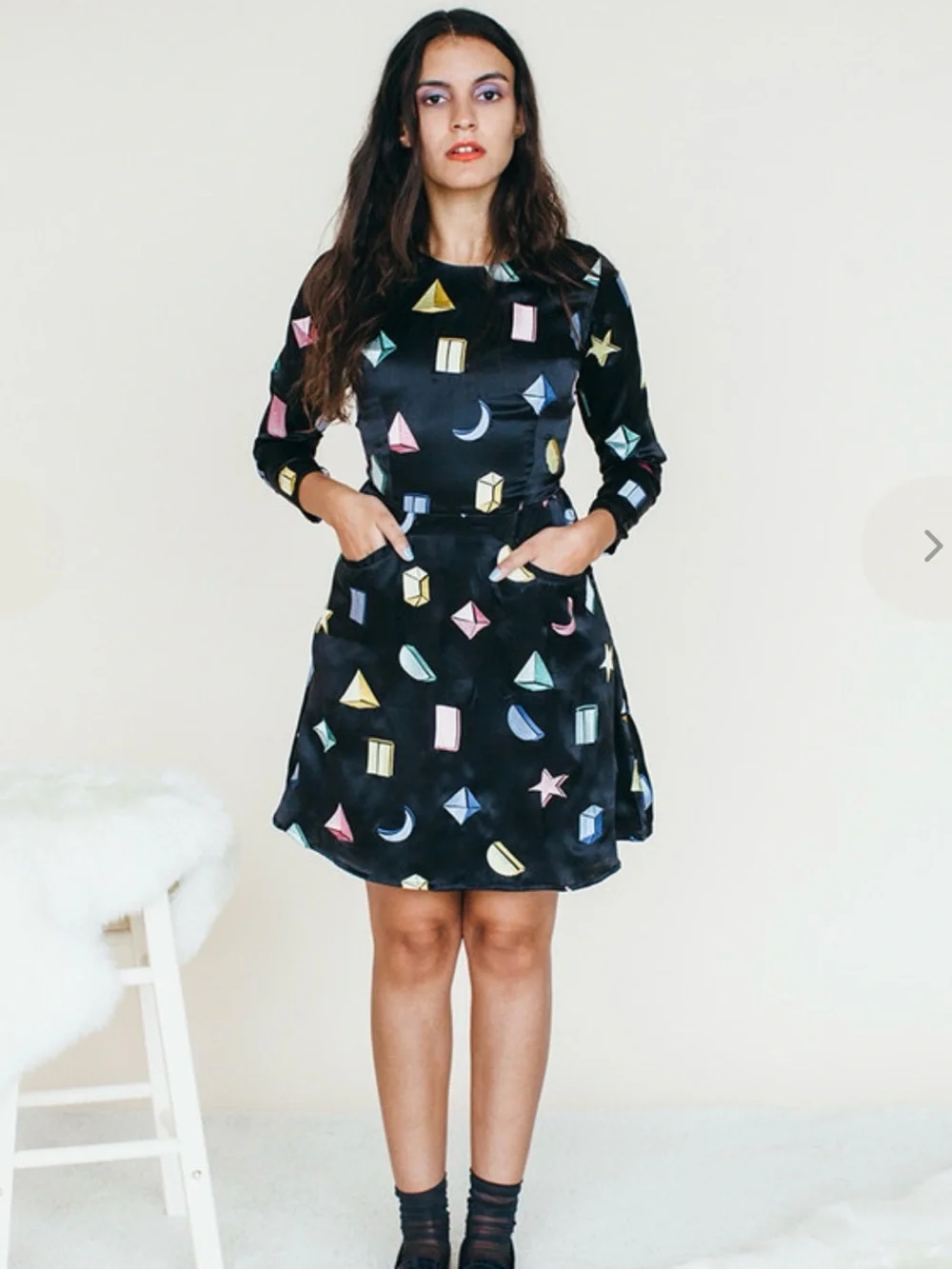 Samantha Pleet 100% Silk Galactic Dress